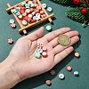 50Pcs 10 Styles Christmas Theme Handmade Polymer Clay Beads CLAY-YW0002-02-5