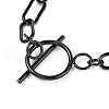 Unisex 304 Stainless Steel Paperclip Chain Bracelets BJEW-H541-04B-EB-2