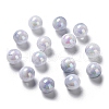 Two Tone Opaque Acrylic Beads SACR-P024-01B-W11-1