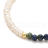 Natural Lapis Lazuli Bead Bracelets BJEW-E098-11G-2