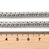 5MM 304 Stainless Steel Wheat Chain Necklaces for Men STAS-V011-02P-5
