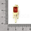 Brass Pave Cubic Zirconia Pendants KK-U072-33G-4