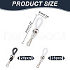 50 Pcs 2 Colors Iron Zipper Holder Upper HJEW-HY00001-2