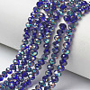 Electroplate Glass Beads Strands EGLA-A034-T1mm-J07-1