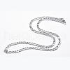 201 Stainless Steel Figaro Chain Necklaces STAS-G083-52P-3