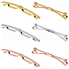 Gorgecraft 6Pcs 6 Styles Brass Tie Clips for Men FIND-GF0006-84-1