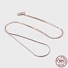 925 Sterling Silver Chain Necklaces STER-F039-11RG-3