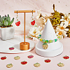 42Pcs 3 Colors Light Gold Plated Alloy Enamel Pendants FIND-SC0013-21-4