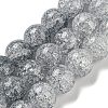 Spray Painted Crackle Glass Beads Strands DGLA-C002-10mm-02-3