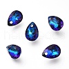 Glass Rhinestone Pendants RGLA-A024-C02-M1-2