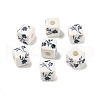 Handmade Printed Porcelain Beads PORC-Q161-6-3