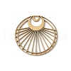 304 Stainless Steel Filigree Pendants STAS-K298-06G-1