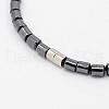 Fashionable Magnetic Synthetic Hematite Necklaces NJEW-K006-21-3