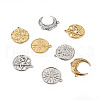 Biyun 16Pcs 8 Style Rack Plating 304 Stainless Steel Pendants STAS-BY0001-13-12