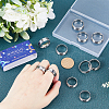 SUNNYCLUE 18Pcs 6 Size 304 Stainless Steel Grooved Finger Ring Settings RJEW-SC0001-05P-4