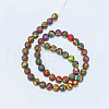 Synthetic Malachite Beads Strands X-G-I199-32-10mm-G-4