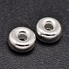 Rondelle 925 Sterling Silver Spacer Beads STER-F019-01A-1