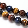 Natural Tiger Eye Beads Strands G-F173-14-10mm-1