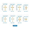 Kissitty 304 Stainless Steel Charms & Pendants STAS-KS0001-07G-10
