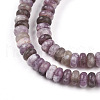 Natural Lepidolite/Purple Mica Stone Beads Strands G-T140-77-3