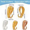 SOFPLATE 180Pcs 3 Colors Alloy Peg Bails FIND-SP0002-04-2