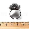 Natural Smoky Quartz Finger Ring RJEW-A068-01AS-5