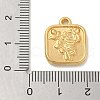 Ion Plating(IP) 304 Stainless Steel Pendants STAS-Q334-24G-3