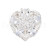 Rack Plating Brass Micro Pave Cubic Zirconia Beads KK-Z082-12S-1