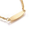 Ion Plating(IP) 304 Stainless Steel ID Bracelets BJEW-L637-11-G-3