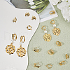 Beebeecraft 24Pcs 4 Style Brass & 304 Stainless Steel Clip-on Hoop Earring Findings KK-BBC0012-54-4