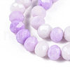 Faceted Electroplated Glass Beads Strands GLAA-C023-02-B07-3