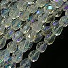 Electroplate Glass Bead Strands EGLA-E010-5x7mm-AB01-2