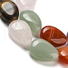 Natural Amethyst & Rose Quartz & Red Agate & Green Aventurine & Tiger Eye Beads Strands G-L242-14-4