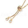 Mother's Day Jewellery Adjustable Brass Slider Bracelets BJEW-JB05182-4