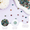 GOMAKERER 2 Strands Natural Indian Agate Beads Strands G-GO0001-35-5