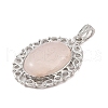 Natural Rose Quartz Pendants G-A226-03P-05-2