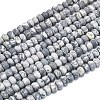 Natural Map Stone Beads Strands G-P575-A22-6x4mm-01-2