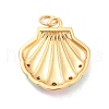 Eco-Friendly Brass Micro Pave Cubic Zirconia with Enamel Pendants KK-K268-25G-3