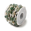Handmade Natural Green Aventurine Nuggest Beaded Chains CHC-F020-03G-01-3