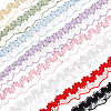 GOMAKERER 32 Yards 8 Colors Nylon Crown Elastic Lace Ribbon OCOR-GO0001-25-1