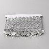 Polyester Braided Metallic Fringe Lace Trim DIY-WH0589-04-2