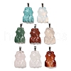 Natural & Synthetic Mixed Gemstone Pendants G-M424-09P-1