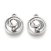 Tibetan Style Alloy Charms TIBE-N013-18AS-1