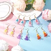 Human Handmade Glass Seed Beads Dangle Earrings EJEW-MZ00446-2