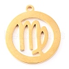 304 Stainless Steel Pendants STAS-O142-70G-J-1