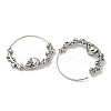 316 Surgical Stainless Steel Hoop Earrings for Women and Men EJEW-D096-22D-AS-2