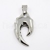 Tarnish Resistant Retro Men's 304 Stainless Steel Big Tribal Sign Pendants STAS-O044-113-1