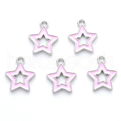 Alloy Enamel Pendants X-ENAM-S121-027B-P-1