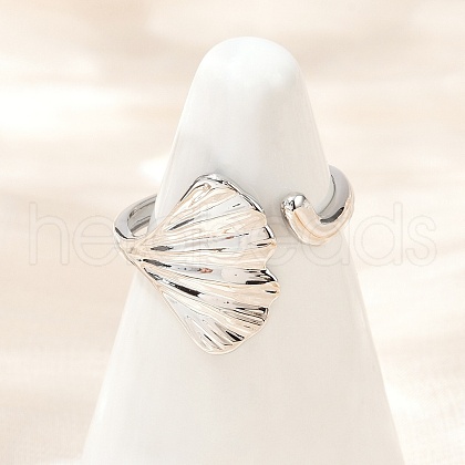 Brass Adjustable Cuff Rings for Women RJEW-B132-01B-G-1
