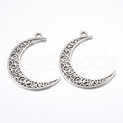 Tibetan Style Alloy Pendants TIBE-S299-029AS-RS-1